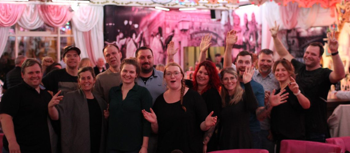 Weihnachtsfeier in Berlins Mitte feiern