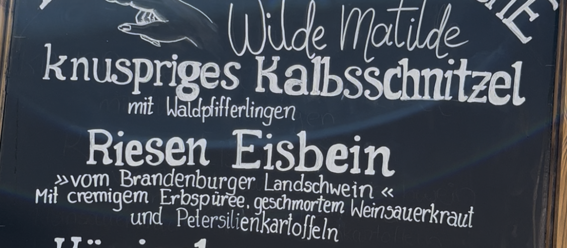 Essen deutsche Küche restaurant Berlin Mitte